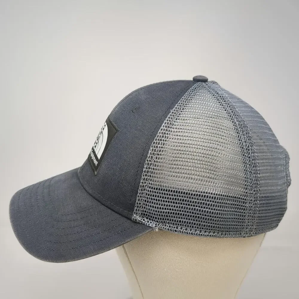 The North Face Trucker Hat Gray OSFM Mesh Snapback Logo Fine Alpine Equipment